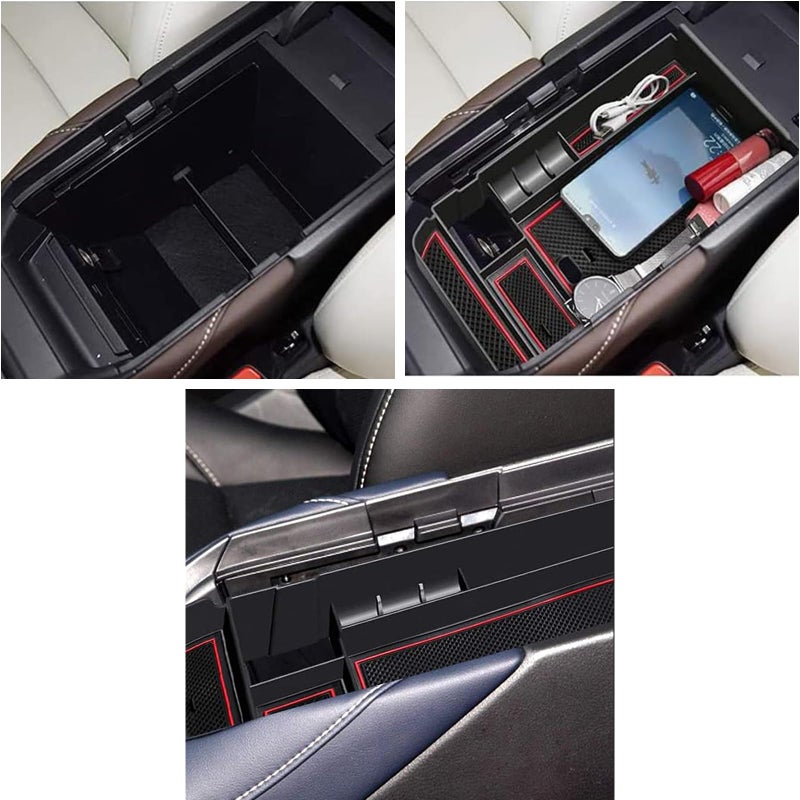 LLKUANG Center Console Organizer Tray Compatible with 2019 2020 2021 2022 2023 2024 Mazda CX-30 CX30 Car Accessories,Car Armrest Secondary Storage Box - Image 5